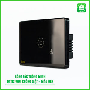 Công Tắc Chống Giật Bình Nóng Lạnh Datic Màu Đen